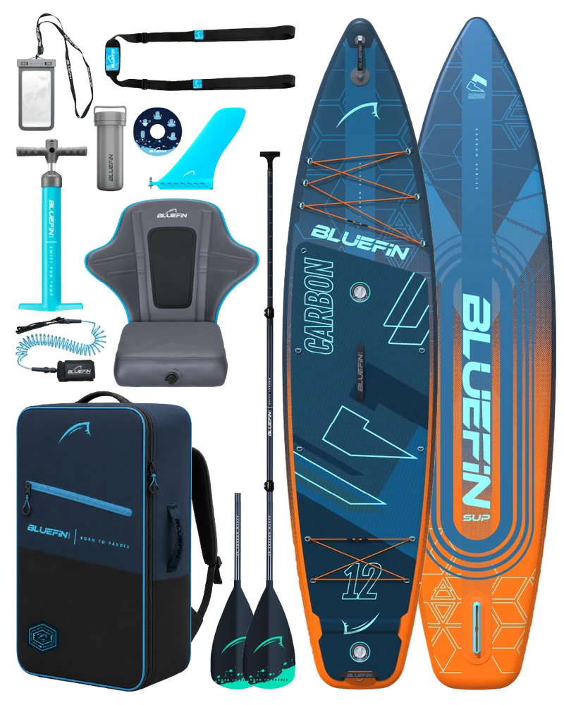 Orange Carbon 12' Premium aufblasbares SUP-Board